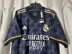 Real Madrid 23/24 Away Adidas Heat. Rdy Authentic Soccer Jersey Size L NWT IA5138