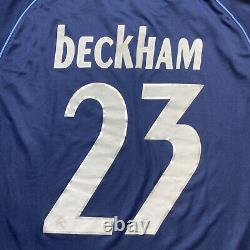 Real Madrid #23 David Beckham Soccer Futbol Jersey Vintage Size Medium