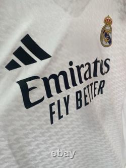 Real Madrid 24/25 Authentic Home Soccer Jersey Bellingham #5 Adidas Size XL