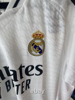 Real Madrid 24/25 Authentic Home Soccer Jersey Bellingham #5 Adidas Size XL