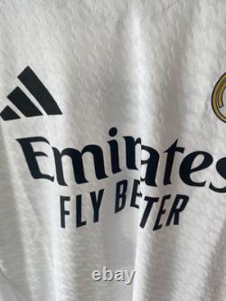 Real Madrid 24/25 Authentic Home Soccer Jersey Bellingham #5 Adidas Size XL