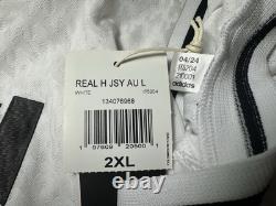 Real Madrid 24/25 Home Adidas Heat. Rdy Authentic Soccer Jersey Sz 2XL NWT IT5204