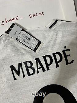 Real Madrid 24/25 Jersey Mbappe #9 Player Version -UCL Slim Fit Sz S Authentic