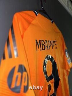 Real Madrid 24/25 Size Large Kylian Mbappe #9 Player Version Away Jersey