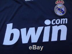 Real Madrid #4 Sergio Ramos 100% Original Jersey Shirt 2007/08 CL Away Kit L NWT