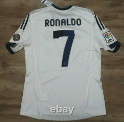 Real Madrid #7 Cristiano Ronaldo 100% Original Jersey Shirt 2012/2013 Home M NEW