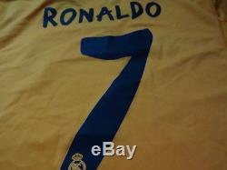 Real Madrid #7 Cristiano Ronaldo 100% Original Jersey Shirt 2013/14 Third L BNWT