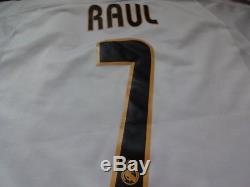 Real Madrid #7 Raul 100% Original Jersey Shirt 2003/04 Home M Still BNWT NEW