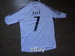 Real Madrid #7 Raul 100% Original Jersey Shirt 2005/06 Home M Still BNWT