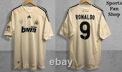 Real Madrid #9 Ronaldo 2009/2010 home Sz XL Adidas shirt jersey football soccer