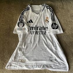 Real Madrid AUTHENTIC PLAYER ISSUE 24/25 Home Kit Kylian Mbappe Men Sz L