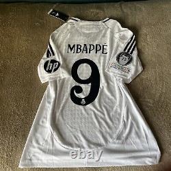 Real Madrid AUTHENTIC PLAYER ISSUE 24/25 Home Kit Kylian Mbappe Men Sz L