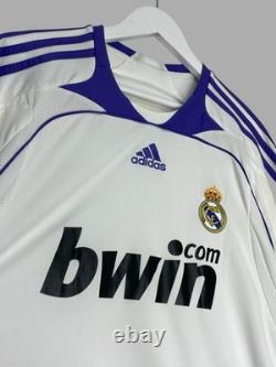 Real Madrid Adidas 2007/08 Home Football Shirt Soccer Jersey