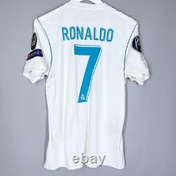 Real Madrid Adidas 2017/2018 Football Home Jersey #7 Ronaldo Az8059