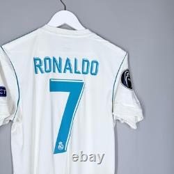 Real Madrid Adidas 2017/2018 Football Home Jersey #7 Ronaldo Az8059