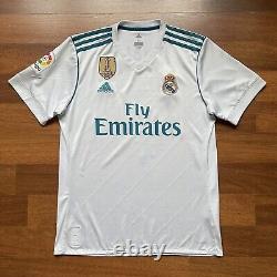Real Madrid Adidas 2017/2018 Football Home Jersey #7 Ronaldo Size M B31109
