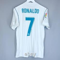 Real Madrid Adidas 2017/2018 Football Home Shirt Jersey #7 Ronaldo B31109