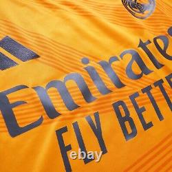 Real Madrid Adidas 24/25 Long Sleeve Authentic (Crew Orange) Away Jersey IT5194