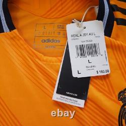 Real Madrid Adidas 24/25 Long Sleeve Authentic (Crew Orange) Away Jersey IT5194