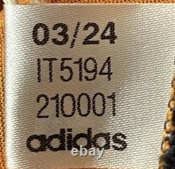 Real Madrid Adidas 24/25 Long Sleeve Authentic Orange Away Jersey IT5194 Size L