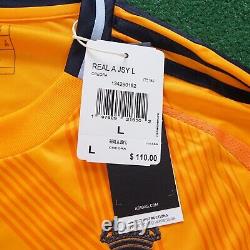 Real Madrid Adidas 24/25 Long Sleeve Official (Crew Orange) Away Jersey IT5189