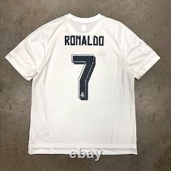 Real Madrid Adidas #7 Cristiano Ronaldo 2015/16 Home Jersey Football S12652