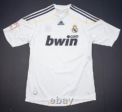Real Madrid Adidas Jersey Men's Medium 2009-2010 Home Football Soccer Authentic