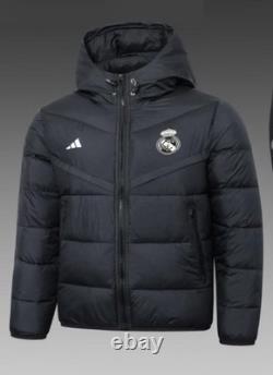 Real Madrid Adidas Puffer Jacket Black
