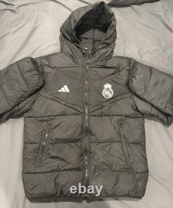 Real Madrid Adidas Puffer Jacket Black