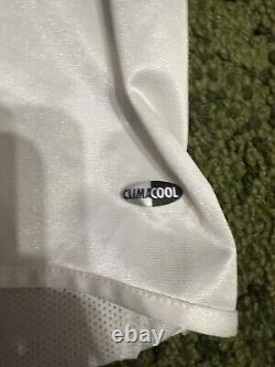 Real Madrid Adidas White Soccer Futbol Jersey Siemens Mobile Men Mediu 2004 2005