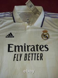 Real Madrid Authentic Jersey 2022/2023 Vinicius Vini Jr Adidas Mens XL