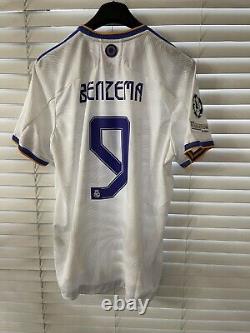 Real Madrid Authentic XL Player Issue Heat Ready Benzema Shirt Jersey
