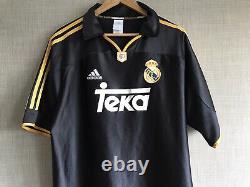 Real Madrid Away Football Shirt 1999/2001 Spain Vintage Football Jersey Adidas L