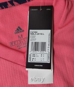 Real Madrid Away Jersey 2020/2021 Long Sleeve Authentic Pink Adidas M-2XL New