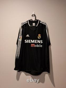 Real Madrid Away L/S Shirt Jersey 2004/2005 No. 5 Zidane 2XL
