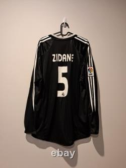 Real Madrid Away L/S Shirt Jersey 2004/2005 No. 5 Zidane 2XL