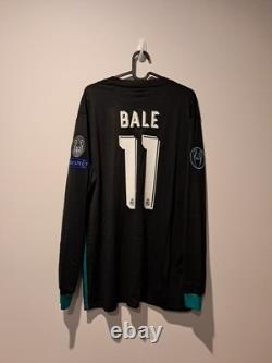 Real Madrid Away L/S Shirt Jersey 2017/2018 No. 11 Bale 2XL