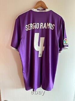 Real Madrid Away Sergio Ramos 4 XL Jersey