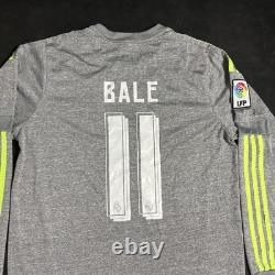 Real Madrid Bale 11 Long Sleeve Jersey Men Large Soccer Adidas LFP Vintage Liga