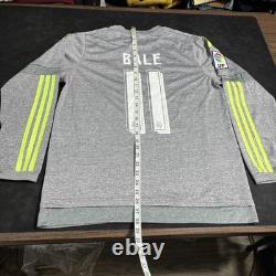 Real Madrid Bale 11 Long Sleeve Jersey Men Large Soccer Adidas LFP Vintage Liga