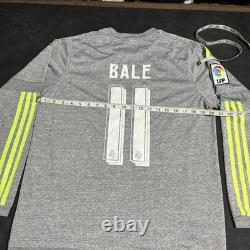 Real Madrid Bale 11 Long Sleeve Jersey Men Large Soccer Adidas LFP Vintage Liga
