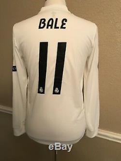 Real Madrid Bale Wales Player Issue Adizero Jersey Match PreparedFootball Shirt