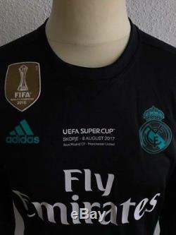 Real Madrid Bale Wales Uefa Cup Player Issue Adizero Shirt Match Unworn Jersey