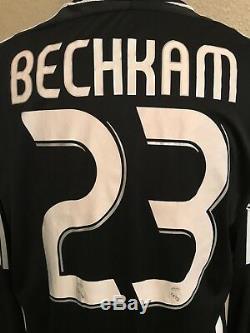Real Madrid Beckham L Player Issue Formotion Jersey Match Unworn Football Shirt