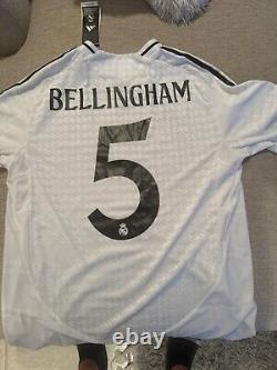 Real Madrid Bellingham Mens Home Authentic Large 24/25