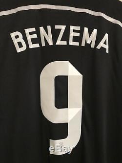 Real Madrid Benzema France Maillot 8 Player Issue Adizero Match Unworn Jersey