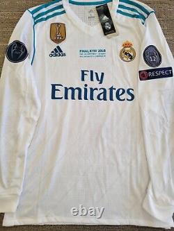 Real Madrid CF 2017 UCL Final Long Sleeve Player Version Jersey