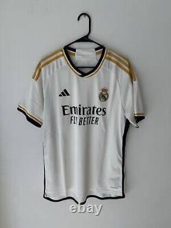 Real Madrid CF White 2023/2024 Adidas Home Jersey NWOT (HR3796) Sz L