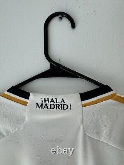 Real Madrid CF White 2023/2024 Adidas Home Jersey NWOT (HR3796) Sz L