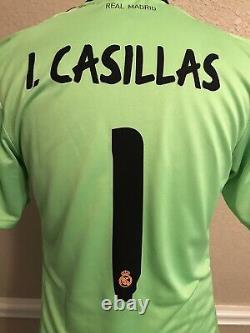 Real Madrid Casillas Formotion Player Issue Football Size 8 Jersey Soccer Shirt